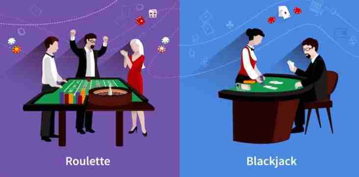 Roulette vs Blackjack