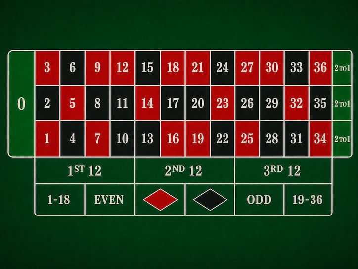 Betting Table European Roulette