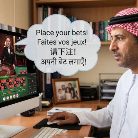 حواجز اللغة في طاولات الروليت المباشر