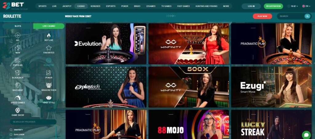 22Bet-live-roulette