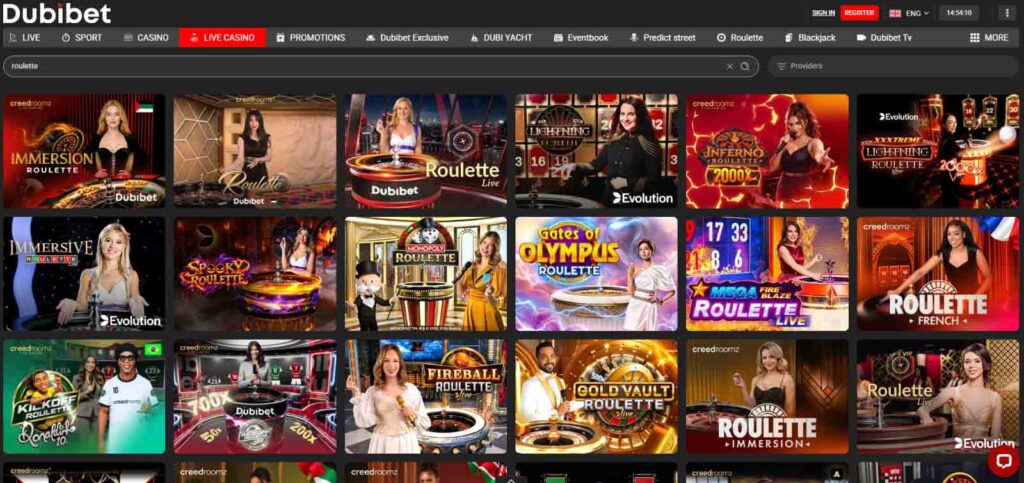 Dubibet-live-roulette