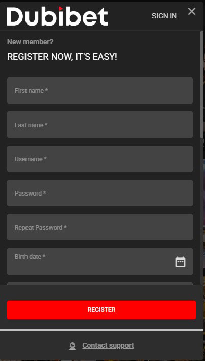 Dubibet-sign-up