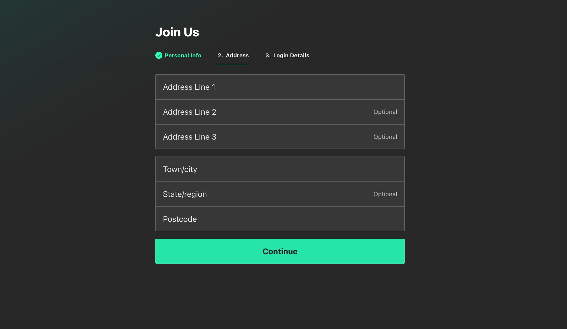 bet365 registration step2