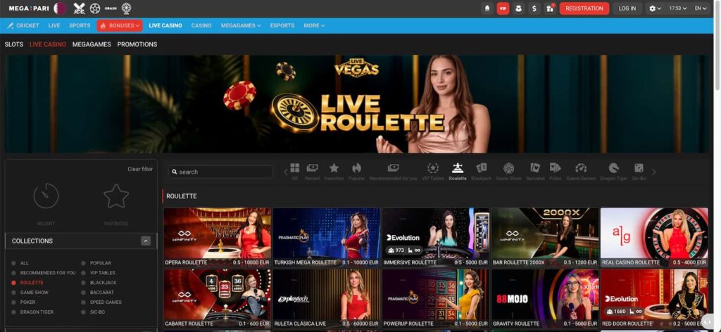 megapari roulette EN